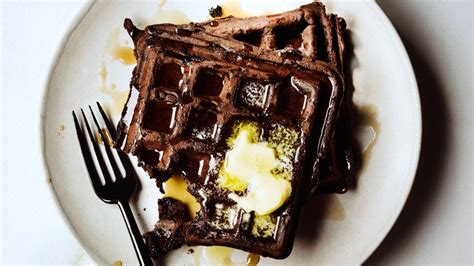 dark-chocolate-waffles-recipe-bon-apptit image