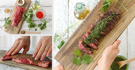 how-to-make-juicy-skirt-steak-with-chimichurri-sauce image