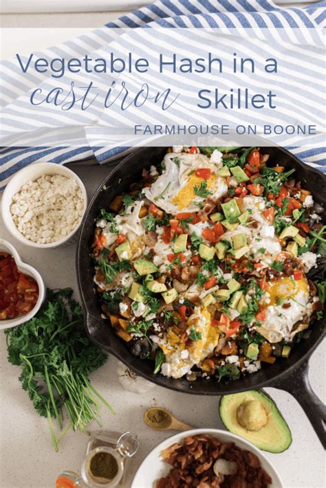 vegetable-hash-recipe-in-a-cast-iron-skillet-farmhouse image