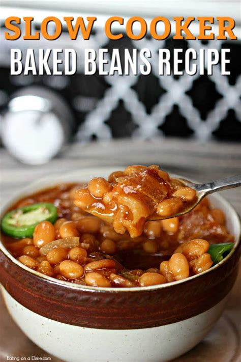 easy-crockpot-baked-beans-recipe-slow-cooker-beans image