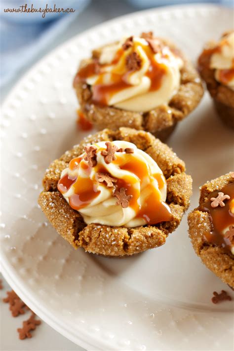 gingerbread-cookie-cups-with-pumpkin-cheesecake-filling image