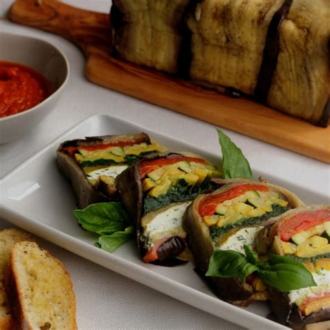 roasted-vegetable-and-goat-cheese-terrine-with-sun image