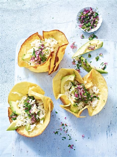 crab-and-avocado-tostadas-with-jalapeo-salsa-verde image