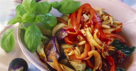 stir-fried-eggplant-and-bell-peppers-with-mushrooms image