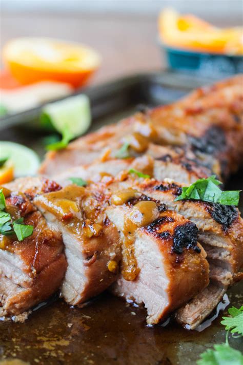 grilled-pork-tenderloin-with-peanut-lime-sauce-the image
