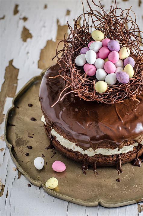 chocolate-easter-egg-nest-cake-chew-town-food-blog image