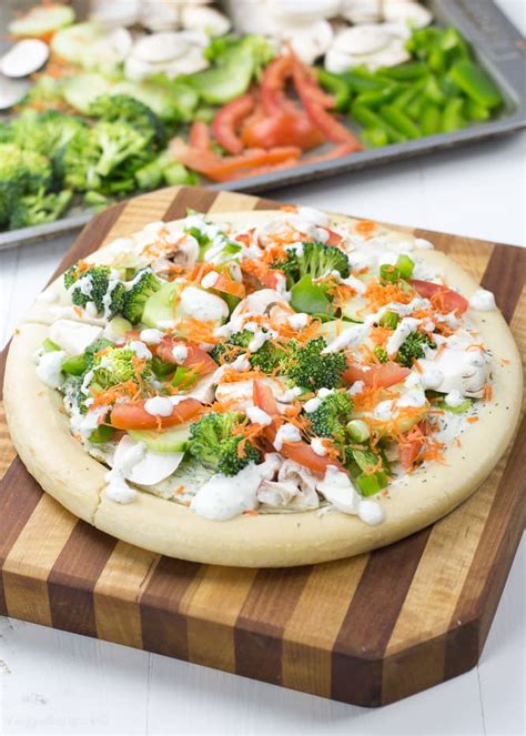 easy-healthy-cold-veggie-pizza-extra-vegetables image