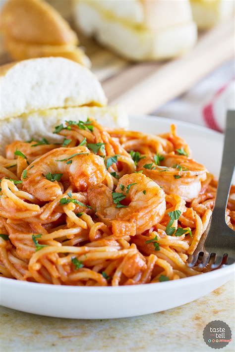 creamy-tomato-pasta-with-shrimp-taste-and-tell image