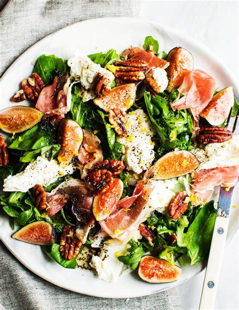 fig-and-prosciutto-salad-with-mozzarella-and-poppyseed-vinaigrette image