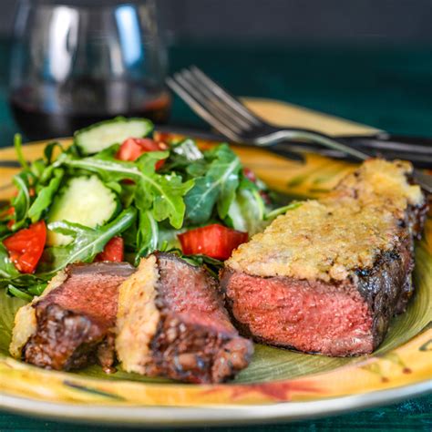 horseradish-crusted-strip-steaks-southern-boy-dishes image