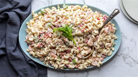shrimp-macaroni-salad-recipe-tasting-table image