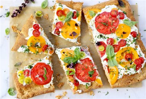tomato-tart-recipe-with-goat-cheese-puff-pastry image