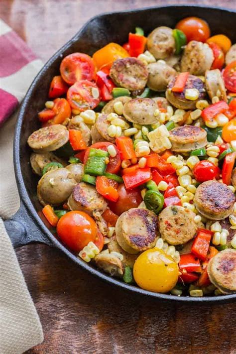spicy-sauteed-veggies-with-chicken-sausage-the image