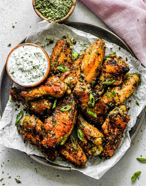 crispy-baked-ranch-chicken-wings-all-the-healthy-things image