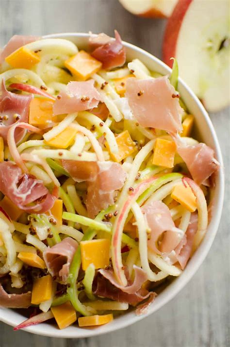 spiralized-apple-cheddar-prosciutto-salad-the image