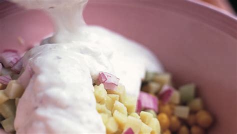 chickpea-salad-with-spiced-yogurt-dressing image