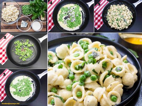 gorgonzola-pasta-with-peas-food-and-journeys image