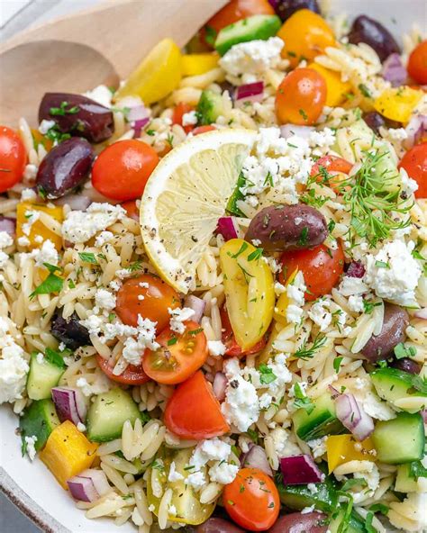 easy-and-delicious-greek-orzo-salad-healthy-fitness-meals image