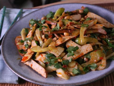 sichuan-tofu-gan-and-warm-celery-salad-recipes-cooking image