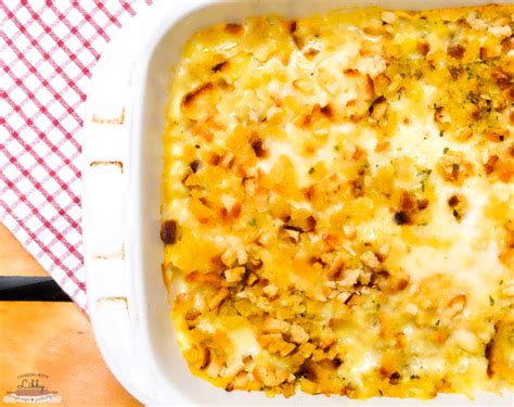 creamy-swiss-chicken-bake-6-ingredient-cooking-with-libby image