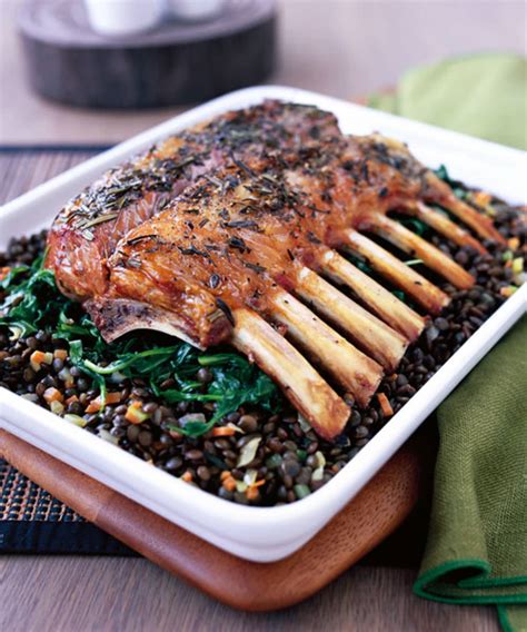 recipe-mini-rack-of-lamb-with-nutty-beluga-lentils-and image