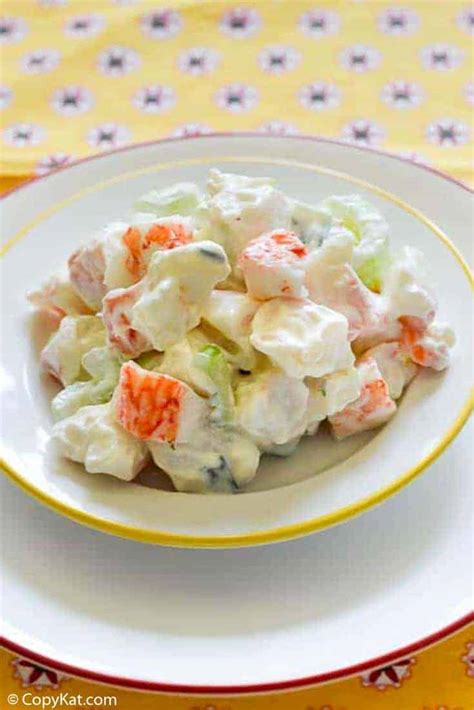 easy-imitation-crab-seafood-salad-copykat image