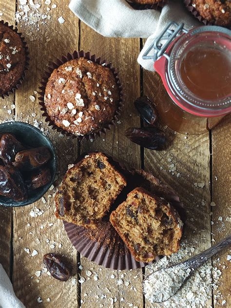 date-and-oat-muffins-elizabeths-kitchen-diary image