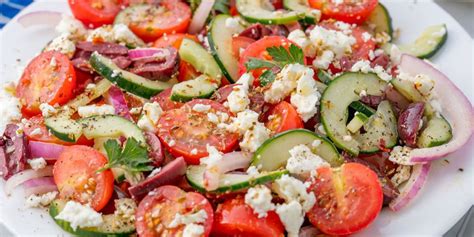 best-greek-salad-and-dressing-recipe-delish image