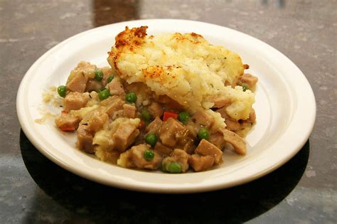 leftover-pork-casserole-with-mashed-potatoes image