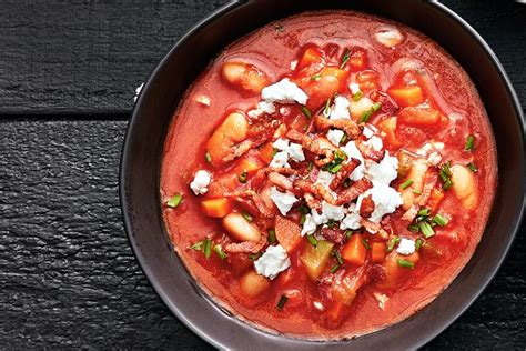 tomato-and-bean-soup-with-crispy-bacon-canadian-living image