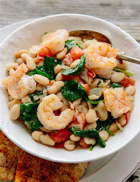 recipe-shrimp-with-white-beans-spinach-tomatoes-kitchn image