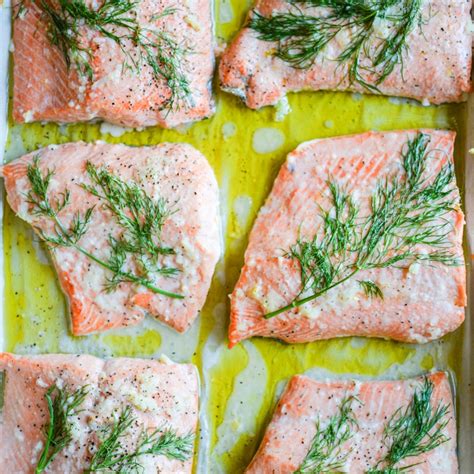 dill-and-garlic-baked-salmon image