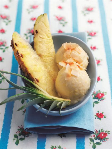 coconut-and-pineapple-ice-cream-recipe-delicious-magazine image