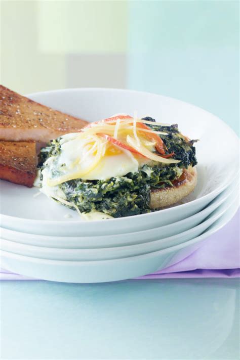 oven-poached-eggs-in-spinach-nests-relish image