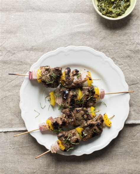 lamb-kebabs-with-minty-pesto-recipe-new-zealand image
