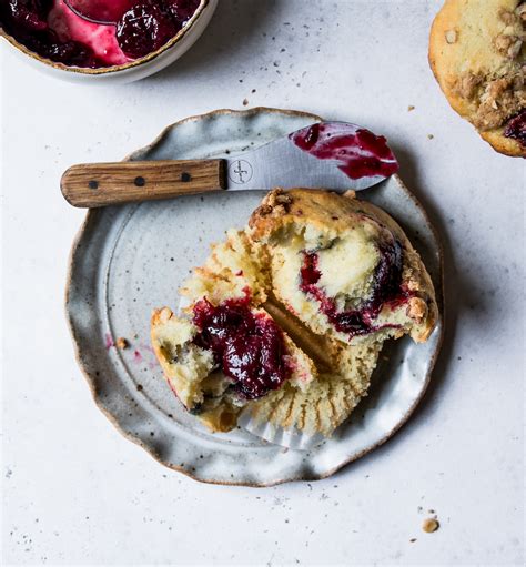 cherry-jam-streusel-muffins-displacedhousewife image