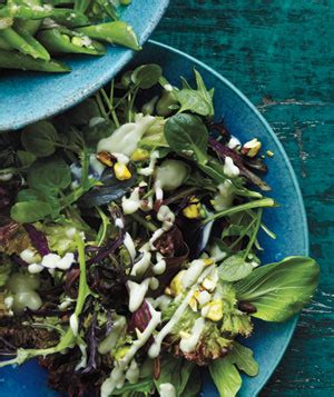 spring-lettuces-with-avocado-dressing-and-pistachios image