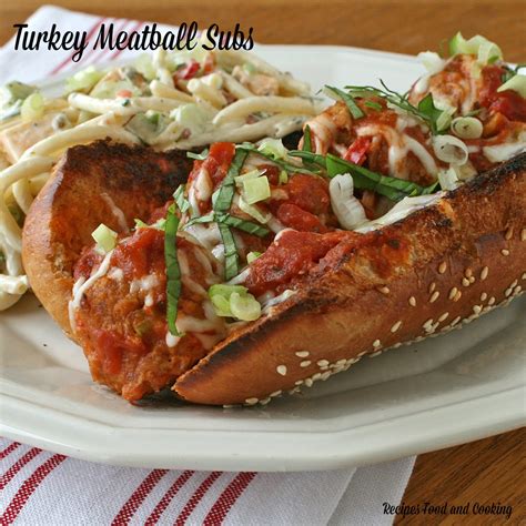 turkey-meatball-subs-recipes-food-and-cooking image