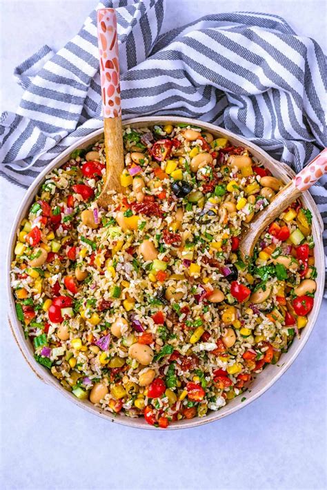 mediterranean-rice-salad-hungry-healthy-happy image