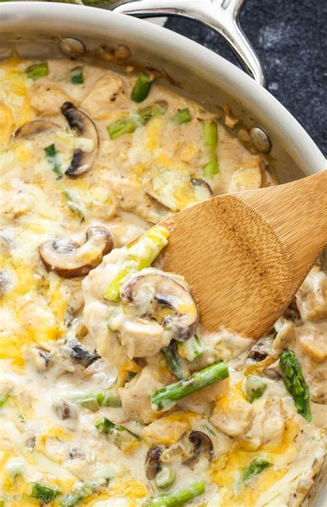 one-pot-creamy-chicken-and-asparagus-casserole image