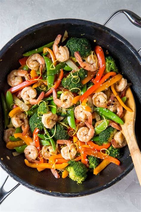 shrimp-stir-fry-recipe-with-lemon-and-ginger-spoonful-of-flavor image
