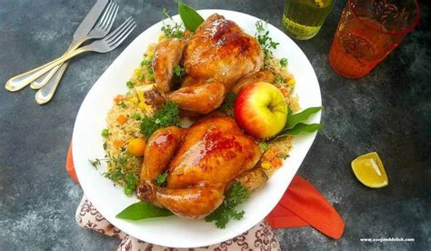 apple-glaze-roasted-cornish-hen-recipe-easy-and-delish image