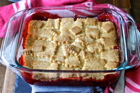 cherry-cobbler-with-a-sugar-cookie-crust-karens image