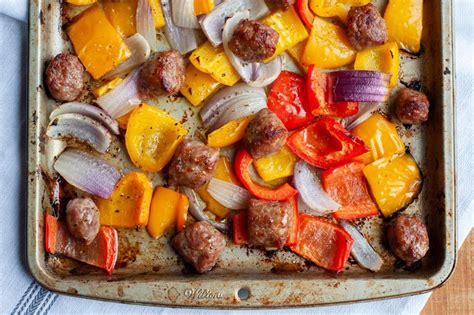 sheet-pan-sausage-peppers-and-onions image
