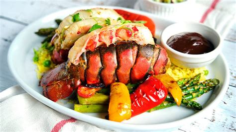 caribbean-grilled-lobster-tails-with-rum-bbq-sauce image
