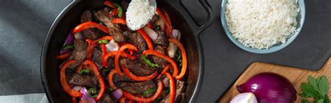 mexican-beef-stir-fry-recipe-with-white-rice image