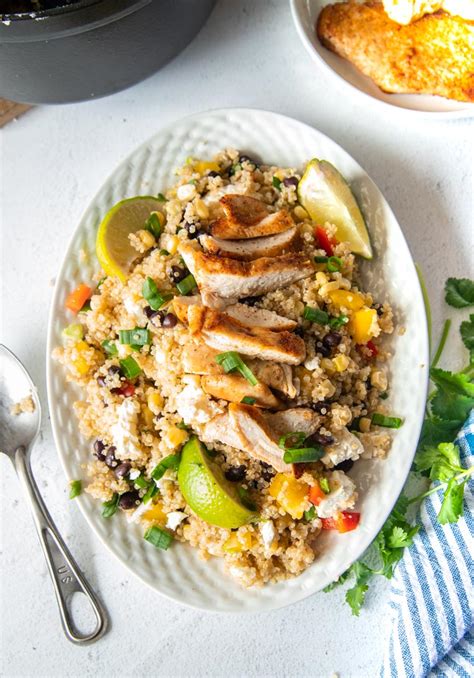 mexican-quinoa-black-bean-salad-with-chicken-feast image