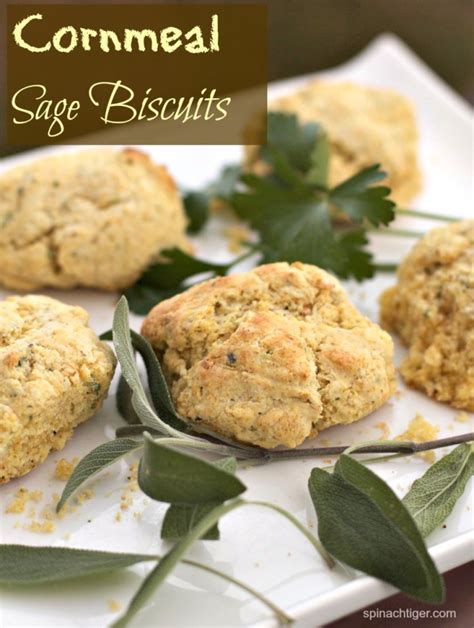recipe-for-sage-cornmeal-biscuits-with-video-spinach image