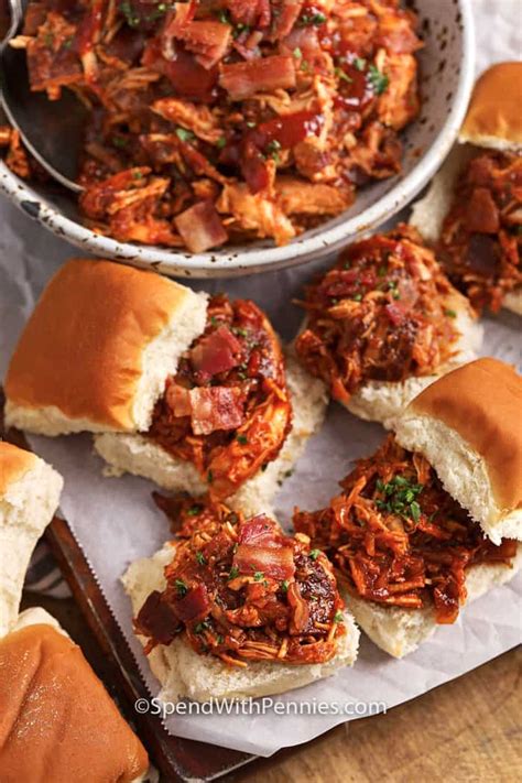 bbq-chicken-sliders-with-bacon-spend-with-pennies image