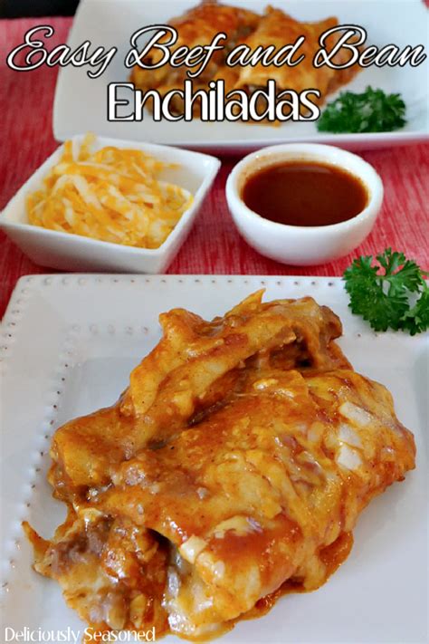 easy-beef-and-bean-enchiladas-deliciously-seasoned image